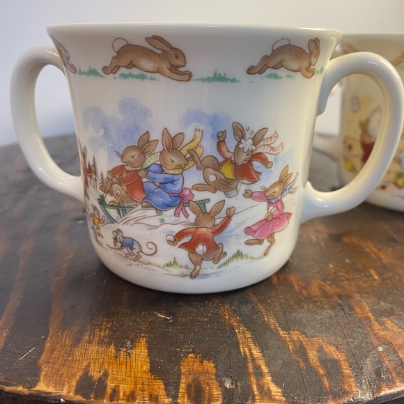 Bunnykins set. Two different cups and bowl. - Picture 9 of 14